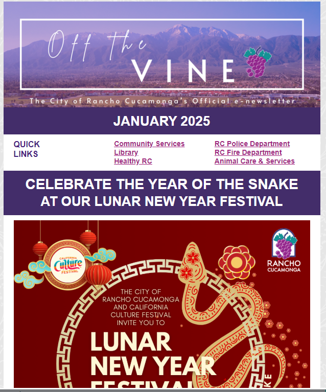 Off the Vine Newsletter January 2025