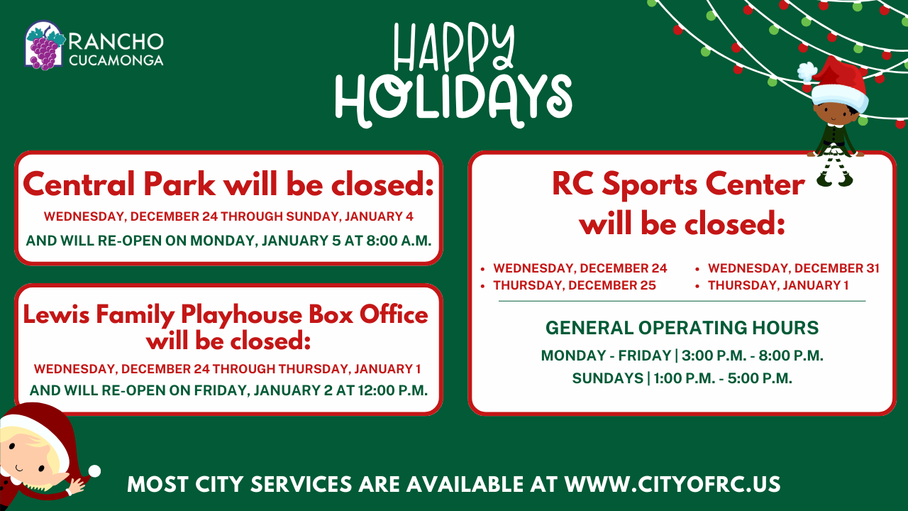 CSD Holiday Closure Dates 2025