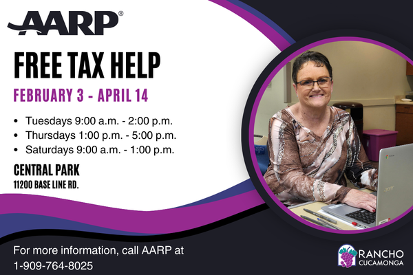 AARP Free Tax Help February 3 - April 14. For more information, call AARP at<a href=