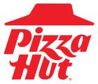 Pizza Hut Logo in Red lettering.