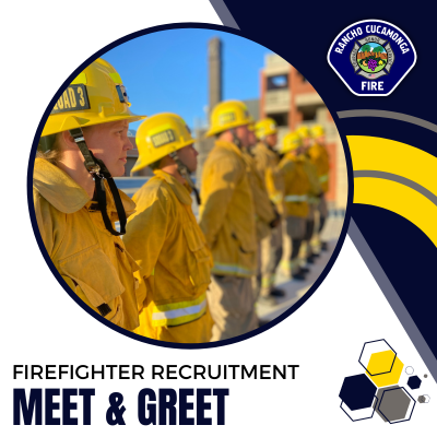 Firefighter recruits lined up at attention to be given direction from their instructor