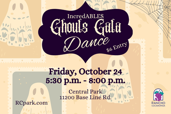 IncredABLES Ghouls Gala Dance, Friday October 24, 5:30 p.m. - 8:00 p.m. Central Park 11200 Base Line Rd.