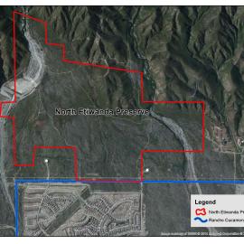Map of North Etiwanda Preserve