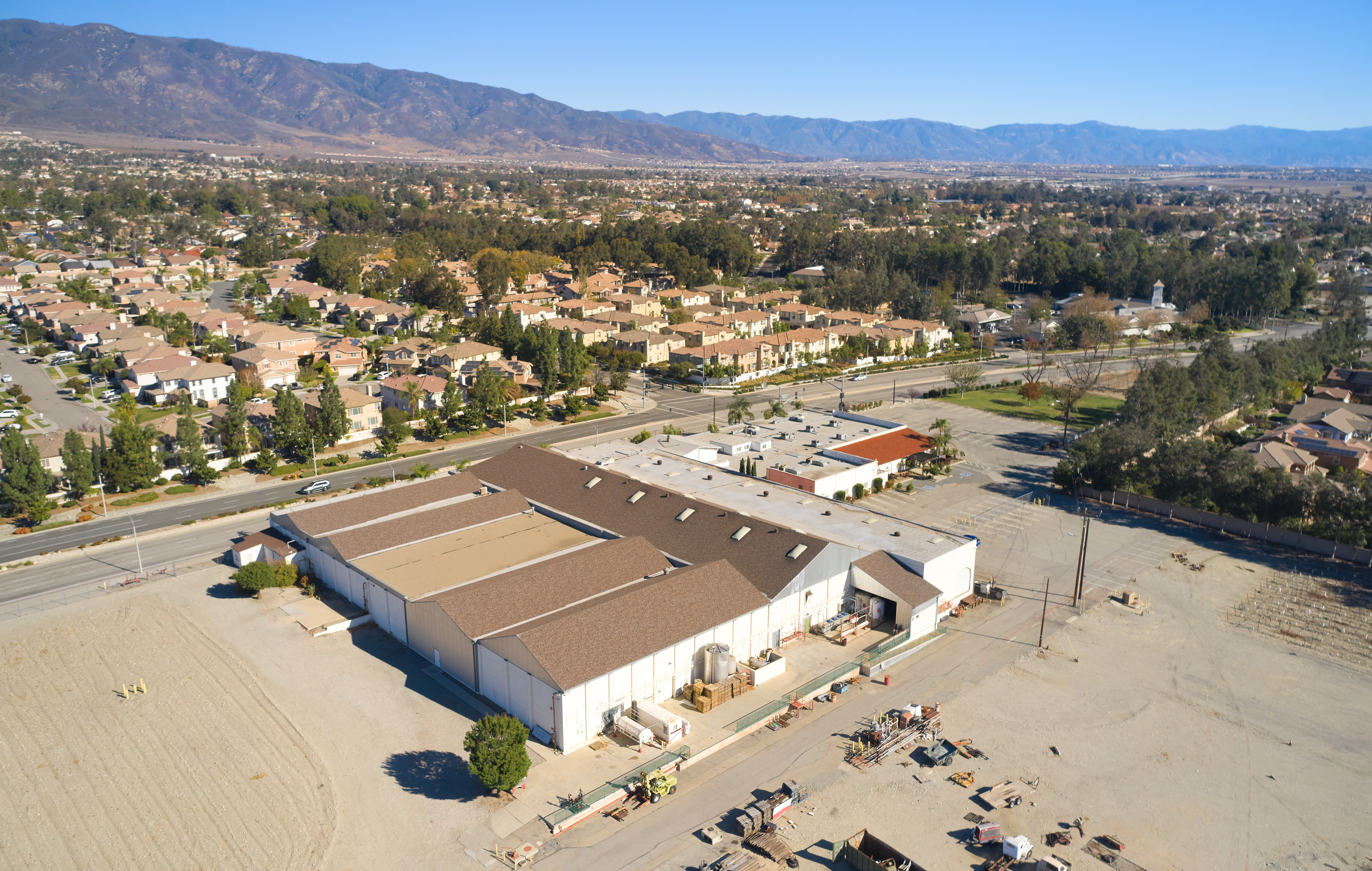 Aerial image of the Regina Winery property looking northeast 