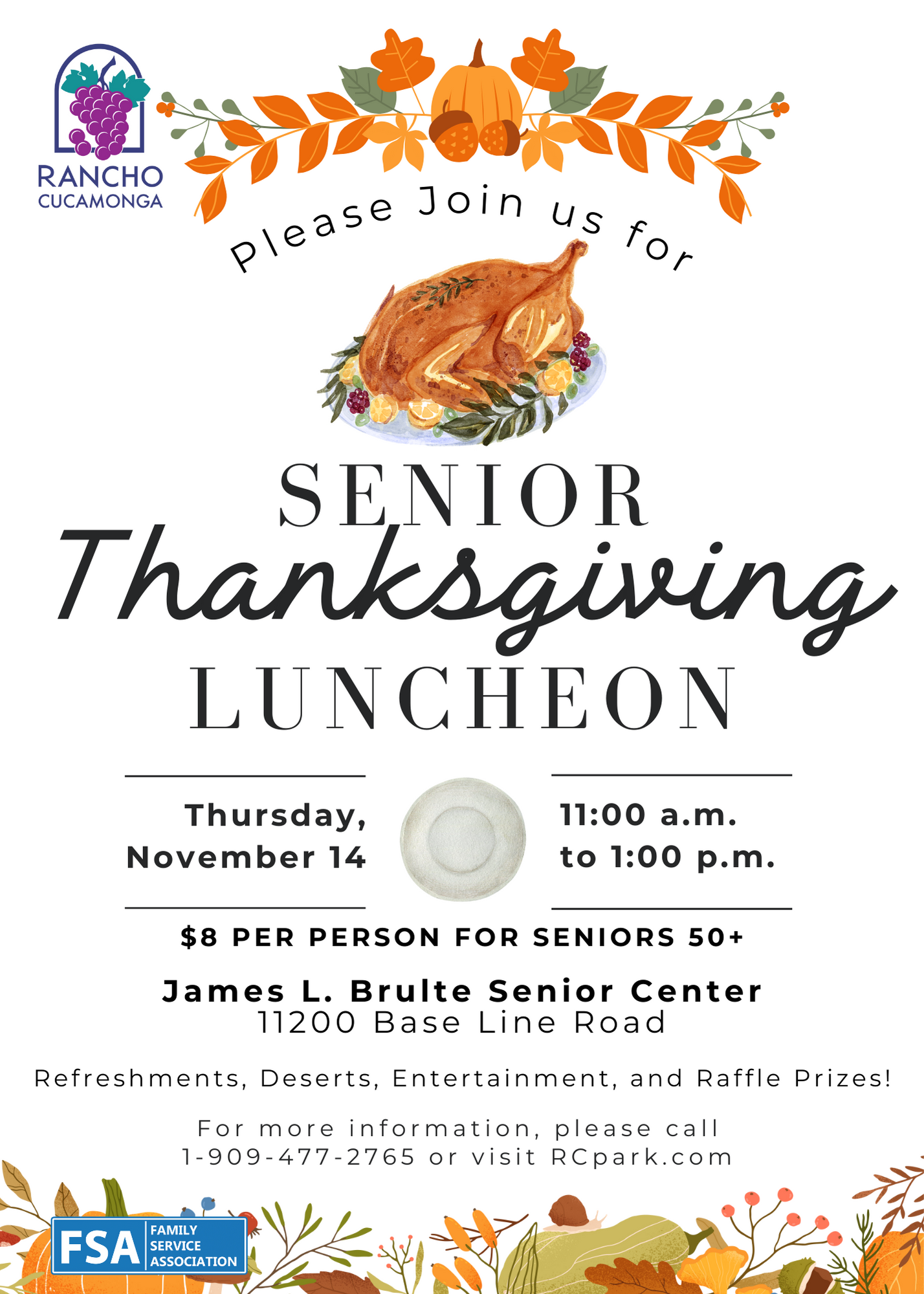 Senior Thanksgiving Luncheon