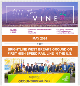 Off the Vine newsletter thumbnail