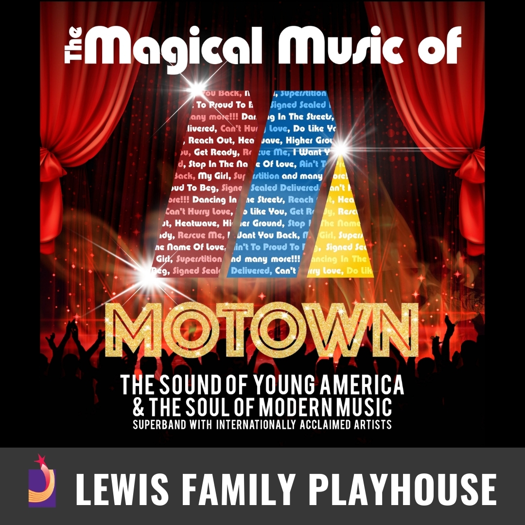 The Magical Music of MoTown The Sound of Young America and the Soul of Modern Music Superband with internationally acclaimed artists audience cheering in front of a red stage