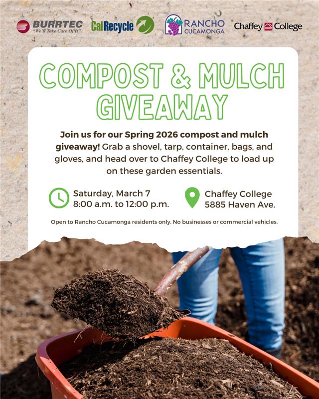 Shovel of compost and mulch