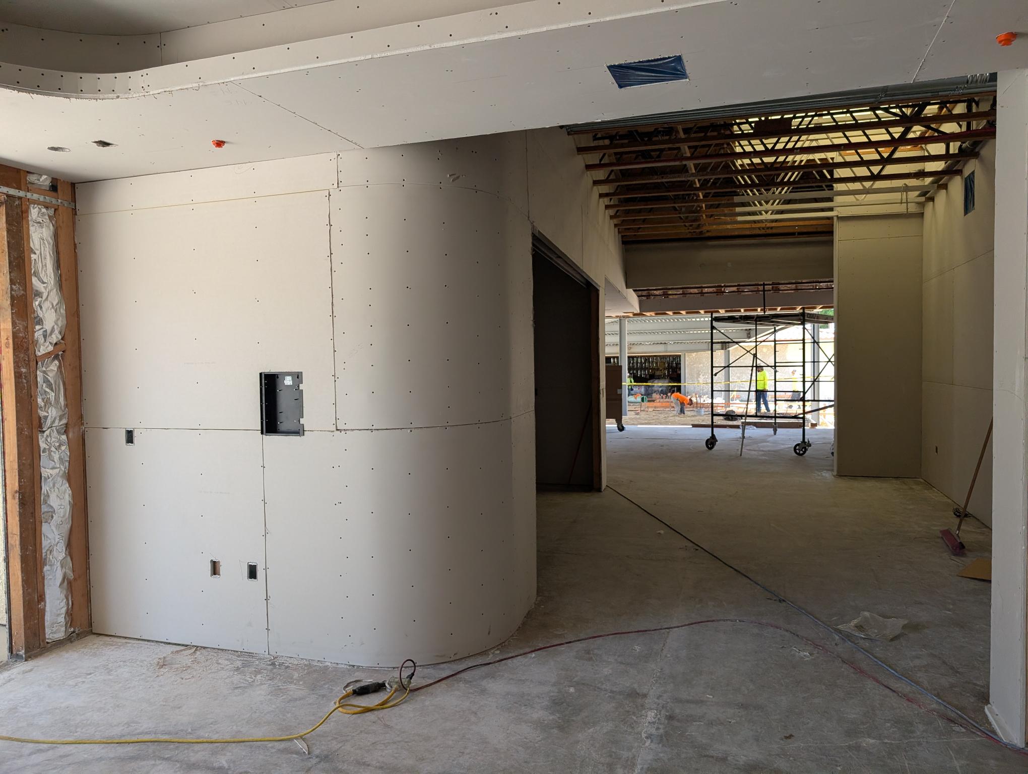 Diane Williams LIbrary Construction of Inside Layout