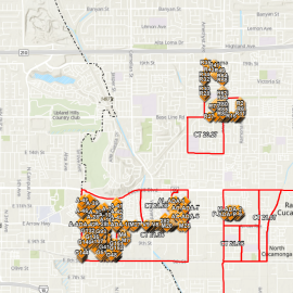 Map of Sidewalk Improvements