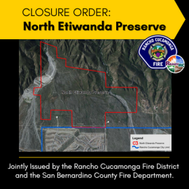 North Etiwanda Preserve Closure