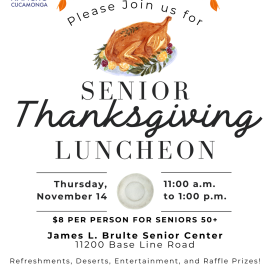 Senior Thanksgiving Luncheon