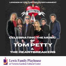 Legends of the Canyon Entertainment. Petty Party logo. Celebrating the music of Tom Petty & The Heartbreakers