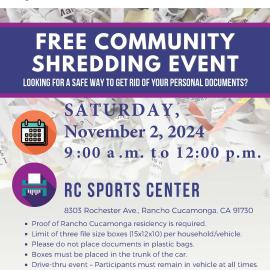 Shred Event Flyer