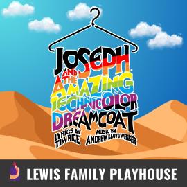 Joseph and the Amazing Technicolor Dreamcoat logo Lewis Family Playhouse logo
