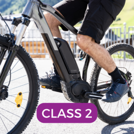 ebike man pedaling