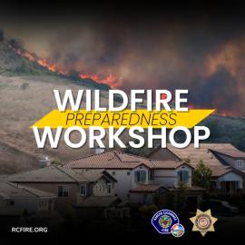 Image of wildfire behind a neighborhood 